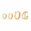 Women's Geometric Flower Shaped Diamond Earrings Set