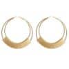 Twisted Diamond Geometric Circle Stud Earrings