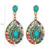 Drop-shaped Rhinestone Earrings Exaggerated Teardrop-shaped