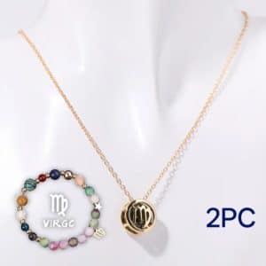 Natural Stone Beaded Necklace Set