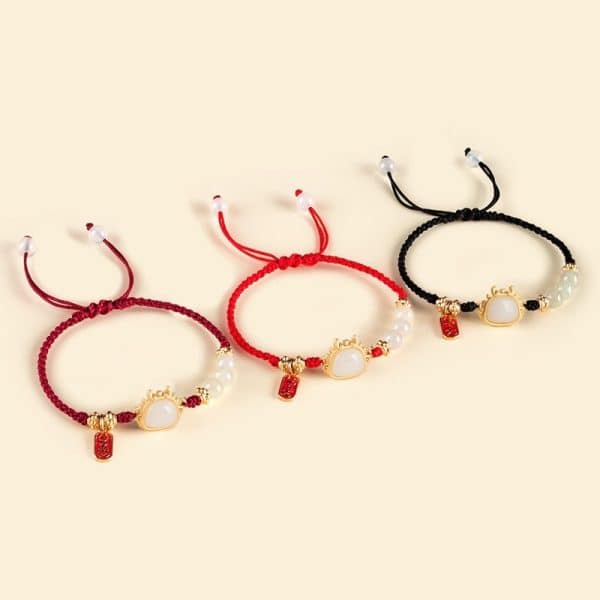 Xiao Hong Rope Bracelet Girls' High-grade Lucky Beads