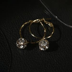 Retro Large Circle Earrings Temperament And High-end