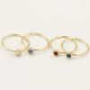 14K Gilded GF Zircon Rings Knuckle DIY Ornament Accessories Light Body Ring
