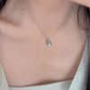 Water Drop Aquamarine Prehnite Necklace