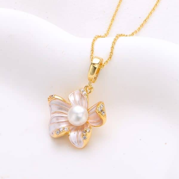 French Drip Begonia Online Influencer Earrings Natural