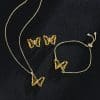 New Butterfly Necklace Jewelry Set