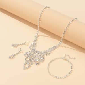 Fashionable Bridal Jewelry Set Simple Necklace