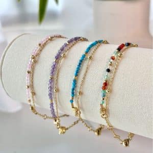 Women's Fashionable Elegant Double-layer Twin Bracelet