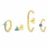 Women's Snake Shape Spiral Hoop Earrings Set
