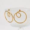 Streamlined Earrings Stainless Steel Geometric Circle Curve Earrings