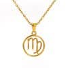 Fashion Titanium Steel Necklace Twelve Constellation