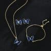 New Butterfly Necklace Jewelry Set