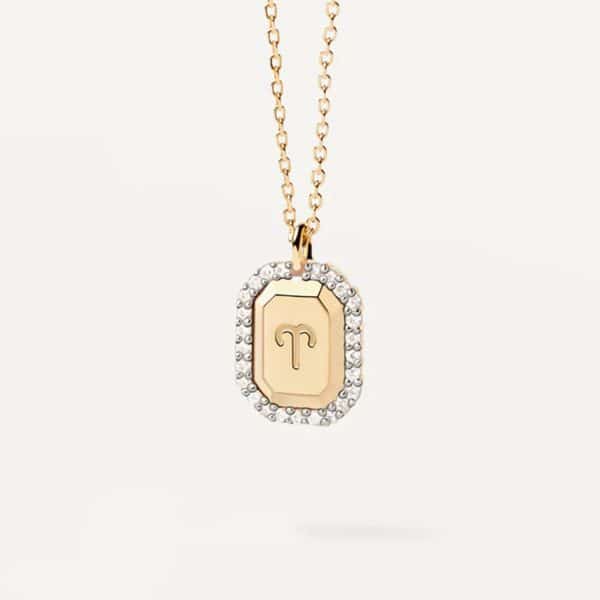 S925 Sterling Silver Twelve Constellation White Zircon Ladies' Pendant Necklace
