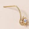 Women's White Crystal Drop Earrings