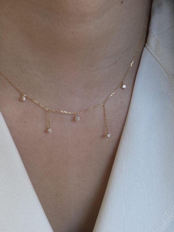Special-interest Design High-grade Tassel Light Luxury Double Layer Twin Clavicle Chain