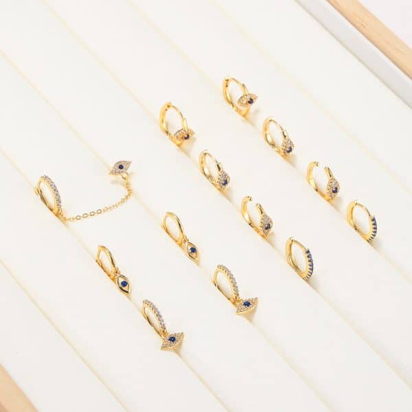 Molan Zirconia Stud Earrings Set