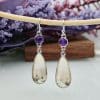 Ethnic drop-shaped earrings