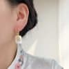 Copper Plated Real Gold Design Versatile Baroque Shaped Pearl Earrings
