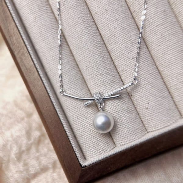S925 Sterling Silver Affordable Luxury Style Pearl Necklace