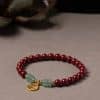 Fashion Personalized Gold Cinnabar Bracelet For Women