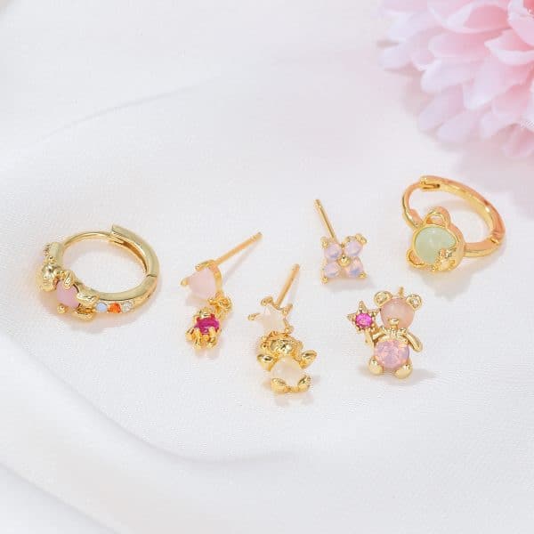 Ladies Fashion Exquisite 6 Piece Earrings Set