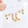 Lightning Current Su Star Earrings Simple And Exquisite 6 Piece Set