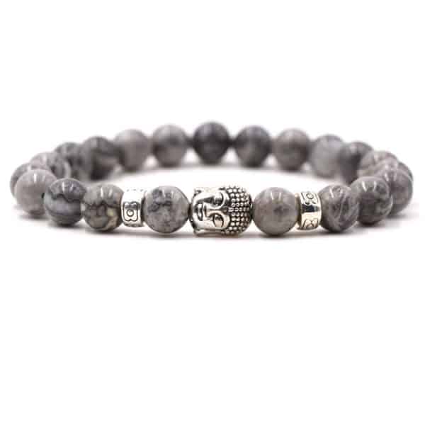 Fashion Personality Tigereye Buddha Head Stretch Bracelet