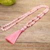 Stone Bead String Long Fringe Yoga Necklace Bracelet Crystal