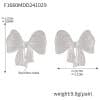 Bow Stud Earrings Stainless Steel PVD Electroplating Color Retention Simple