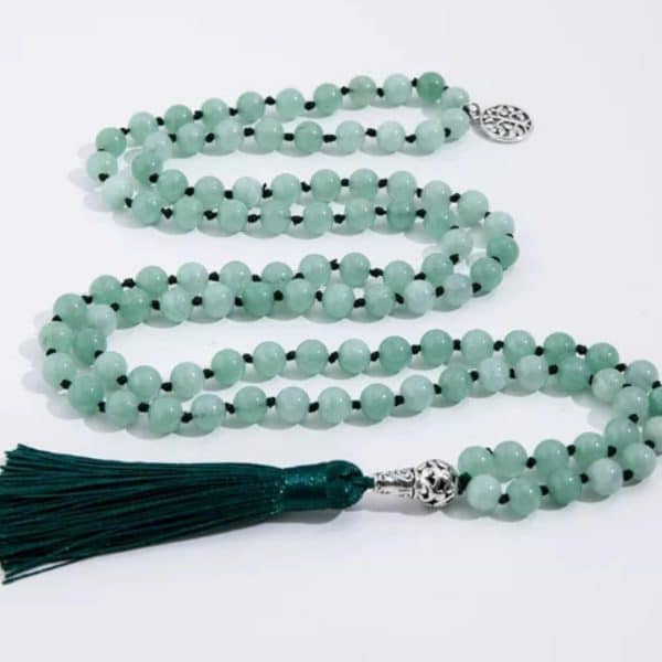108 PCs 8mm Handmade Knotted Beaded Necklace