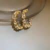 925 Silver Needle Square Drop Crystal Earrings