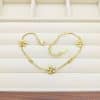 Flower-shaped Gold-plated Korean-style Fashion Pull Bracelet