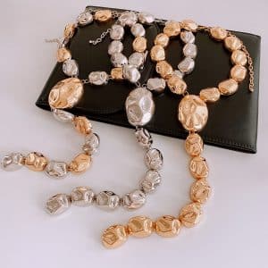 Pleated Necklace Personalized All-match Sweet Cool Style Clavicle Chain
