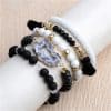 Natural stone bead bracelet