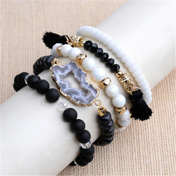 Natural stone bead bracelet