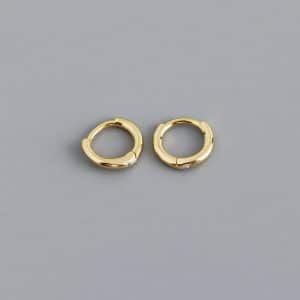 High-quality Circle-shaped S925 Sterling Silver Ear Buckle