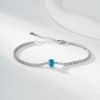 Women's S925 Sterling Silver Diamond Inlaid Zircon Bracelet