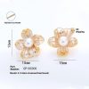 French Drip Begonia Online Influencer Earrings Natural