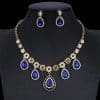 Women's Jewelry Set Bridal Necklace Earrings Wedding Two-piece Banquet Accessories