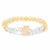 Women's Natural Imitation Sunstone Amethyst Bead Bracelet
