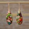 Natural Stone Bohemian Emperor Stone Drop Earrings