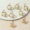 Personality Creative Geometric Ear Jewelry Round Square Pearl Earring Set