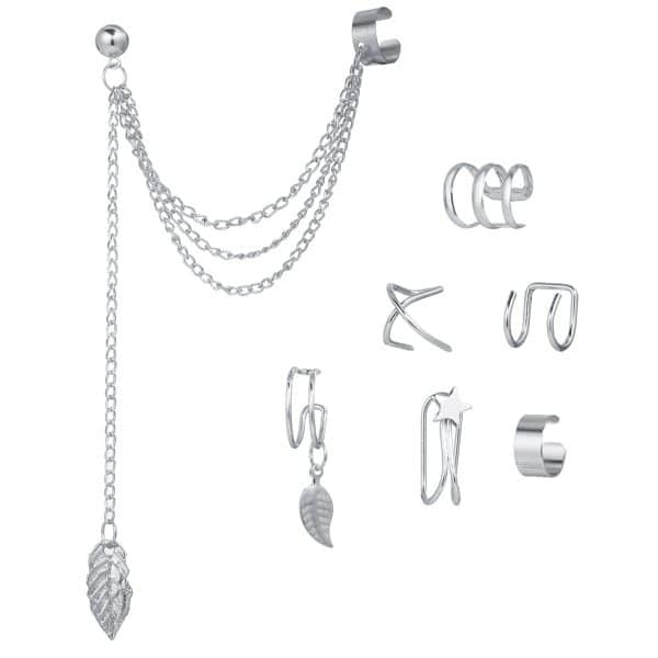 No Pierced Ear Clip Set Creative Simple Alloy