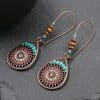 Women's Hollow Drop-shaped Alloy Enamel Earrings