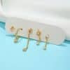 Women's Fashion Star Moon Element Earrings Set