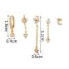 Women's Fashion Star Moon Element Earrings Set