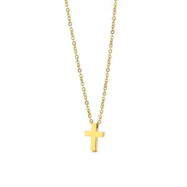 Classic Cross Pendant Female Simple Necklace