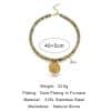 Colored Glaze Beaded Stainless Steel Dopamine Color Indie Necklace