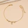 Zircon Small Titanium Steel Anklet Women