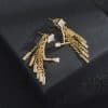Korean Temperament High-end Earrings With Micro-set Zircon Tassel